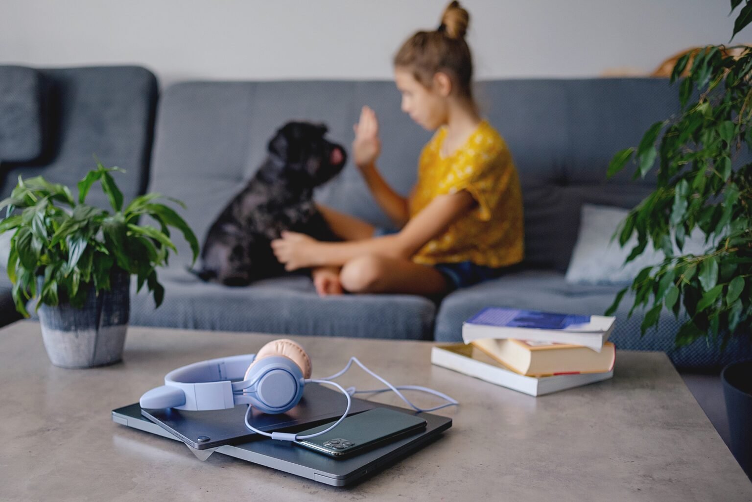 Digital detox, simple pleasures and mental health concept